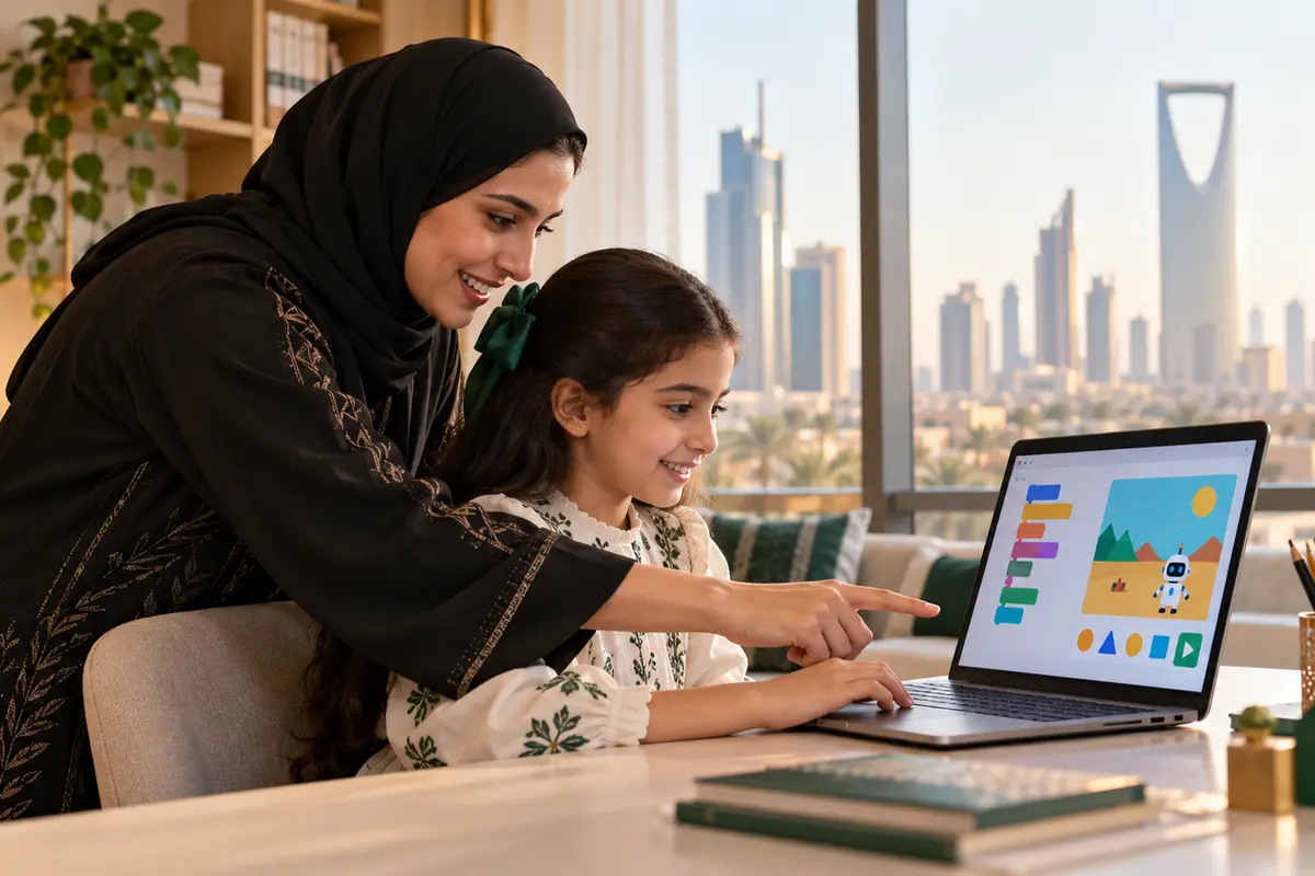 معلمة برمجة للأطفال بالرياض