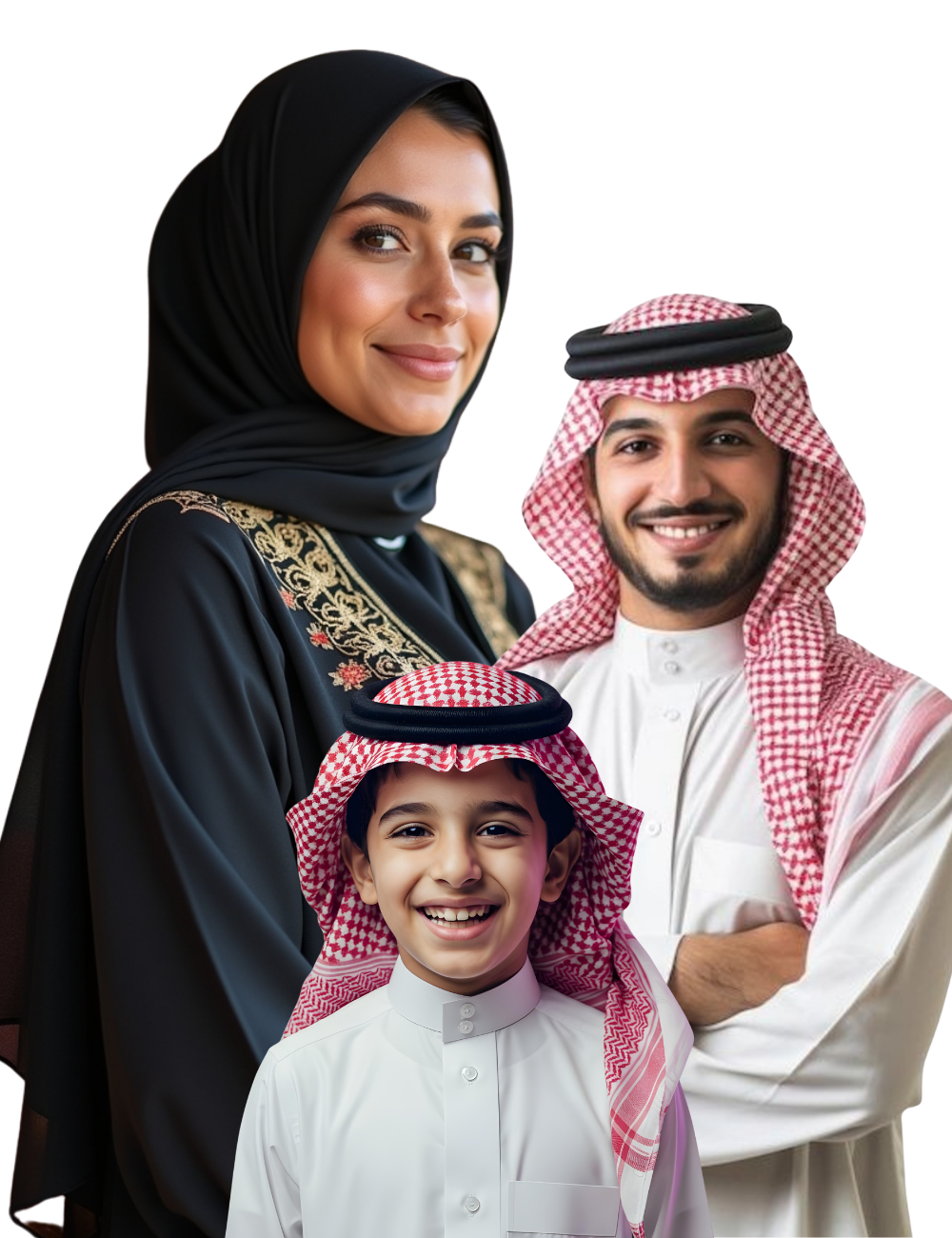أسرة تتابع تعلم طفلها في المنزل