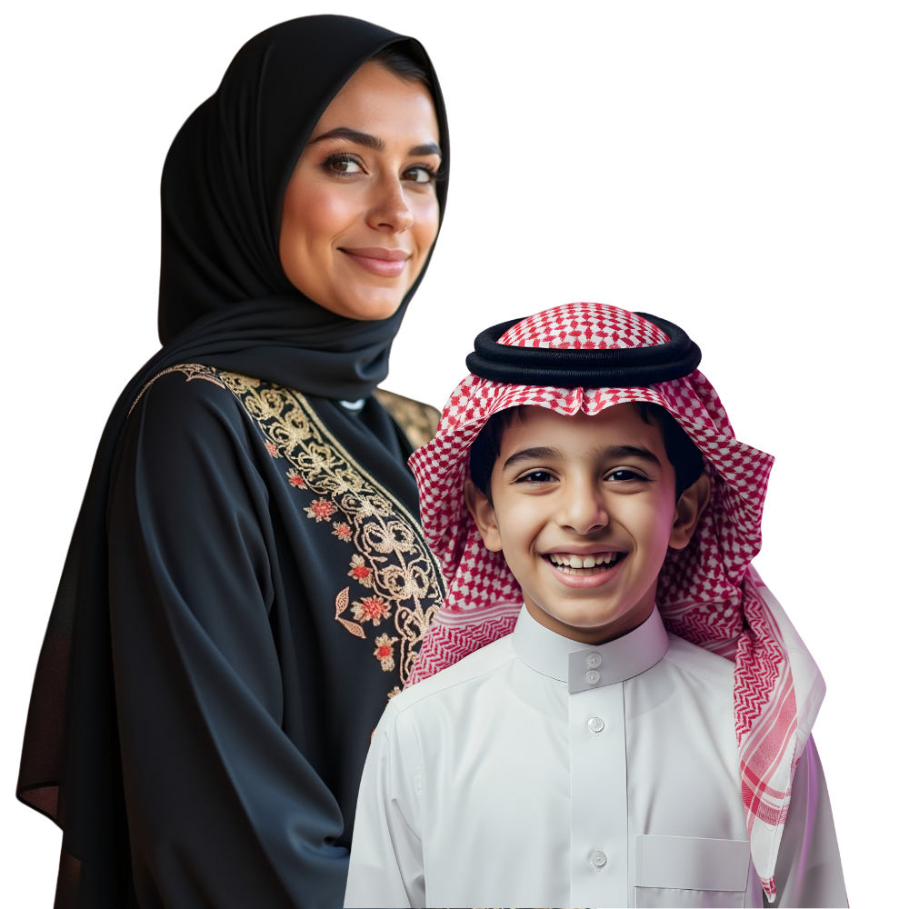أم تدعم طفلها في التعلم